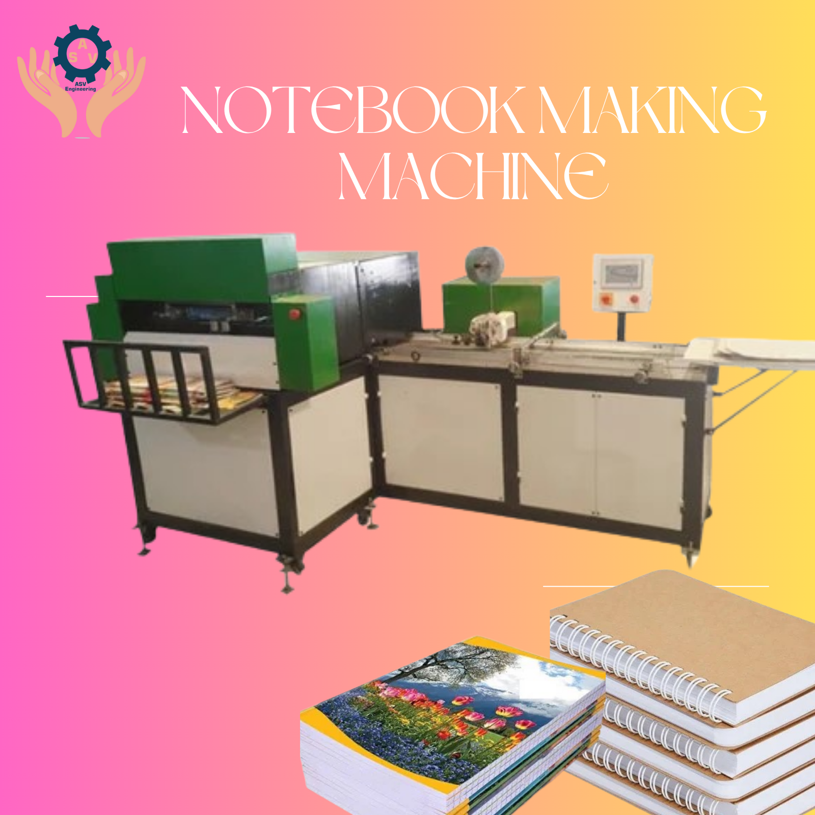 Notebook Production Machine for Schools, Colleges & Stationery Brands