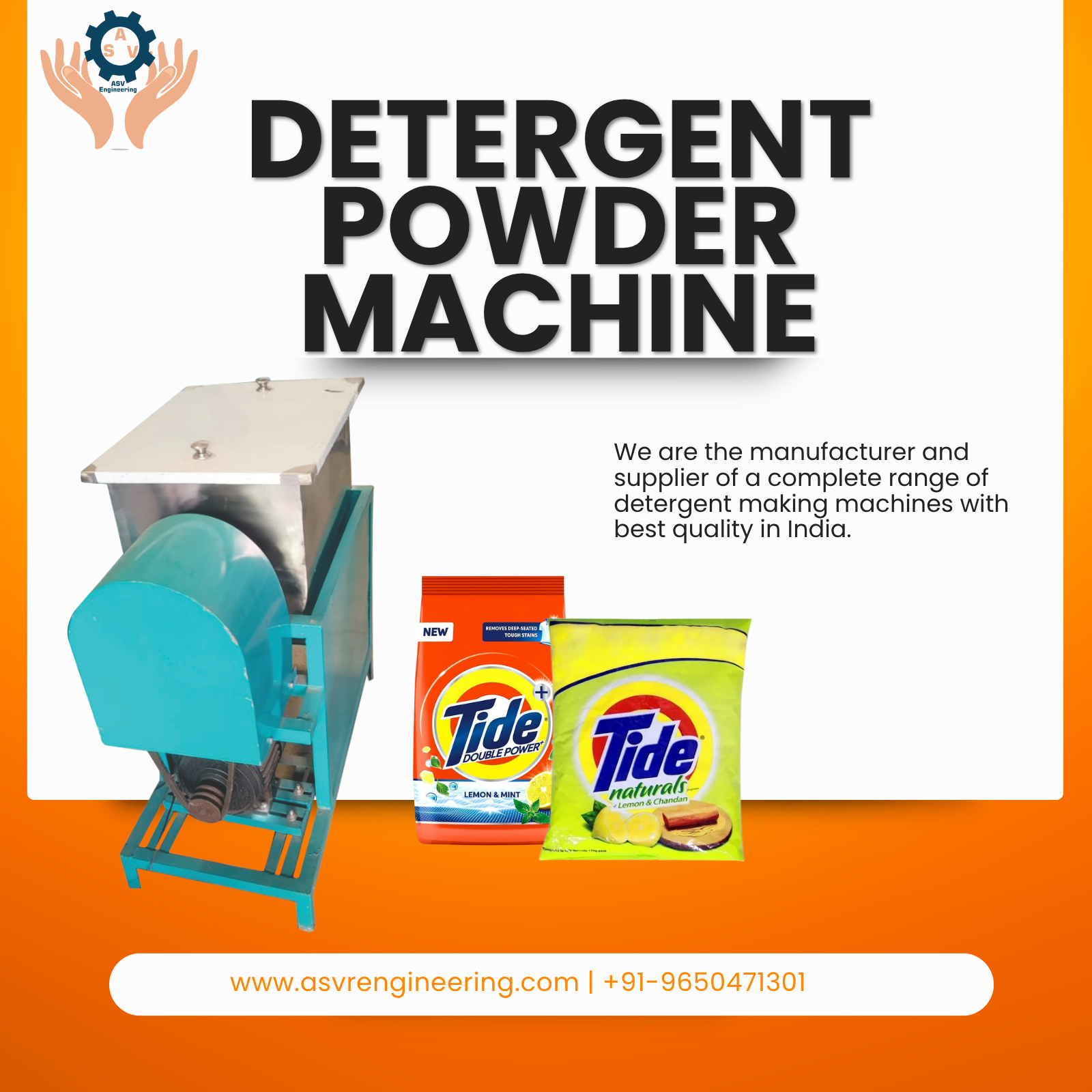 Best Detergent Powder Mixer Machine for Industrial Use – ASVR Engineering Pvt Ltd