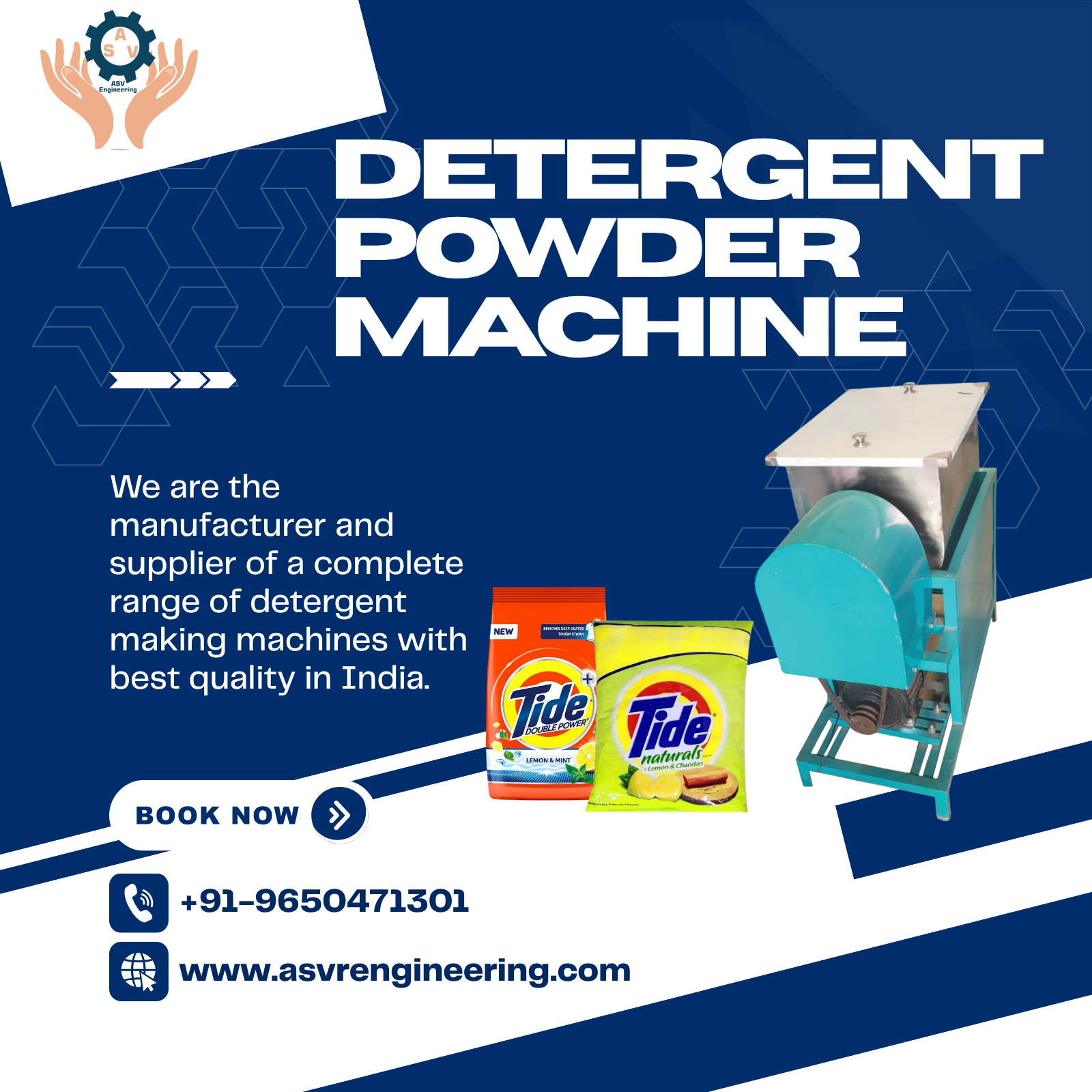 Best Detergent Powder Mixer Machine for Industrial Use – ASVR Engineering Pvt Ltd