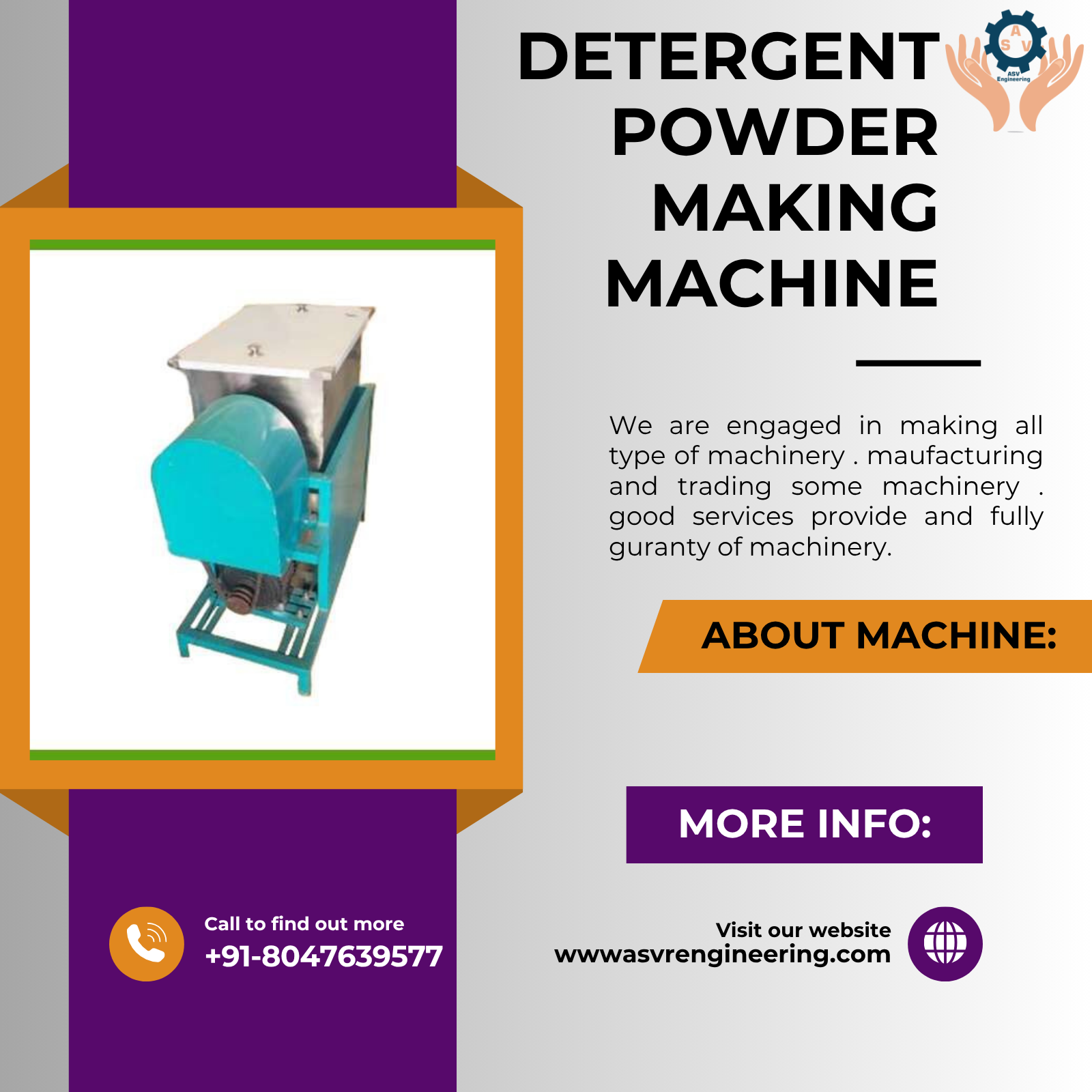Trusted Supplier of Detergent Powder Manufacturing Machines