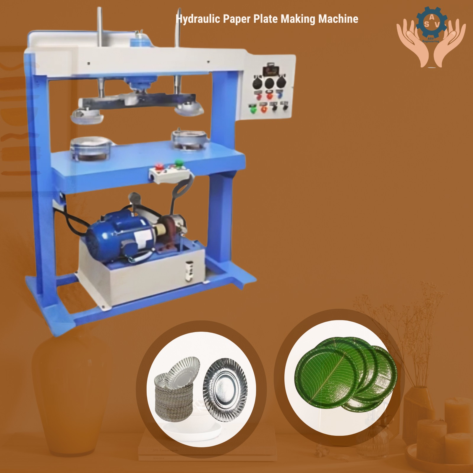Best Paper Plate Making Machine in Jagtial – High Performance by ASVR Engineering Pvt Ltd