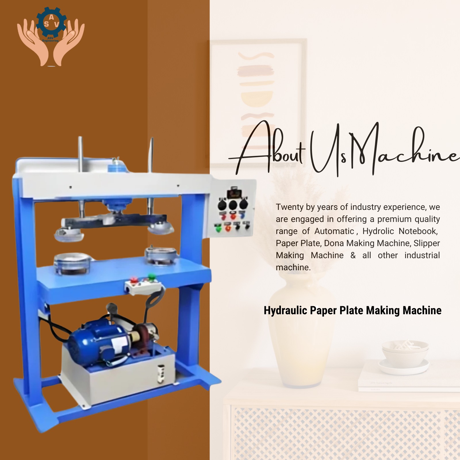Paper Plate Making Machine in Chamba – ASVR Engineering Pvt Ltd
