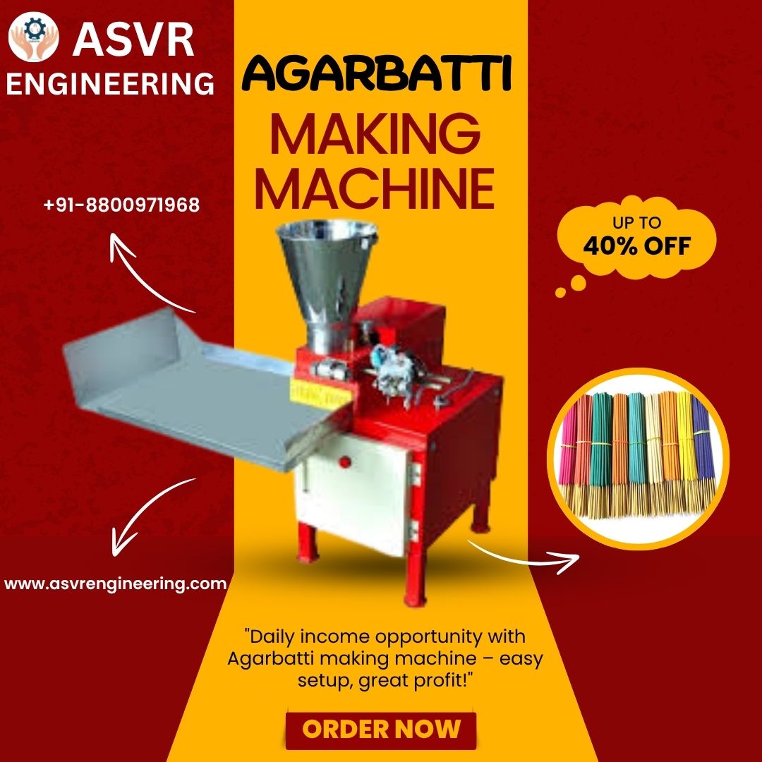 Manual Agarbatti Making Machine in Lumding – ASVR Engineering Pvt Ltd