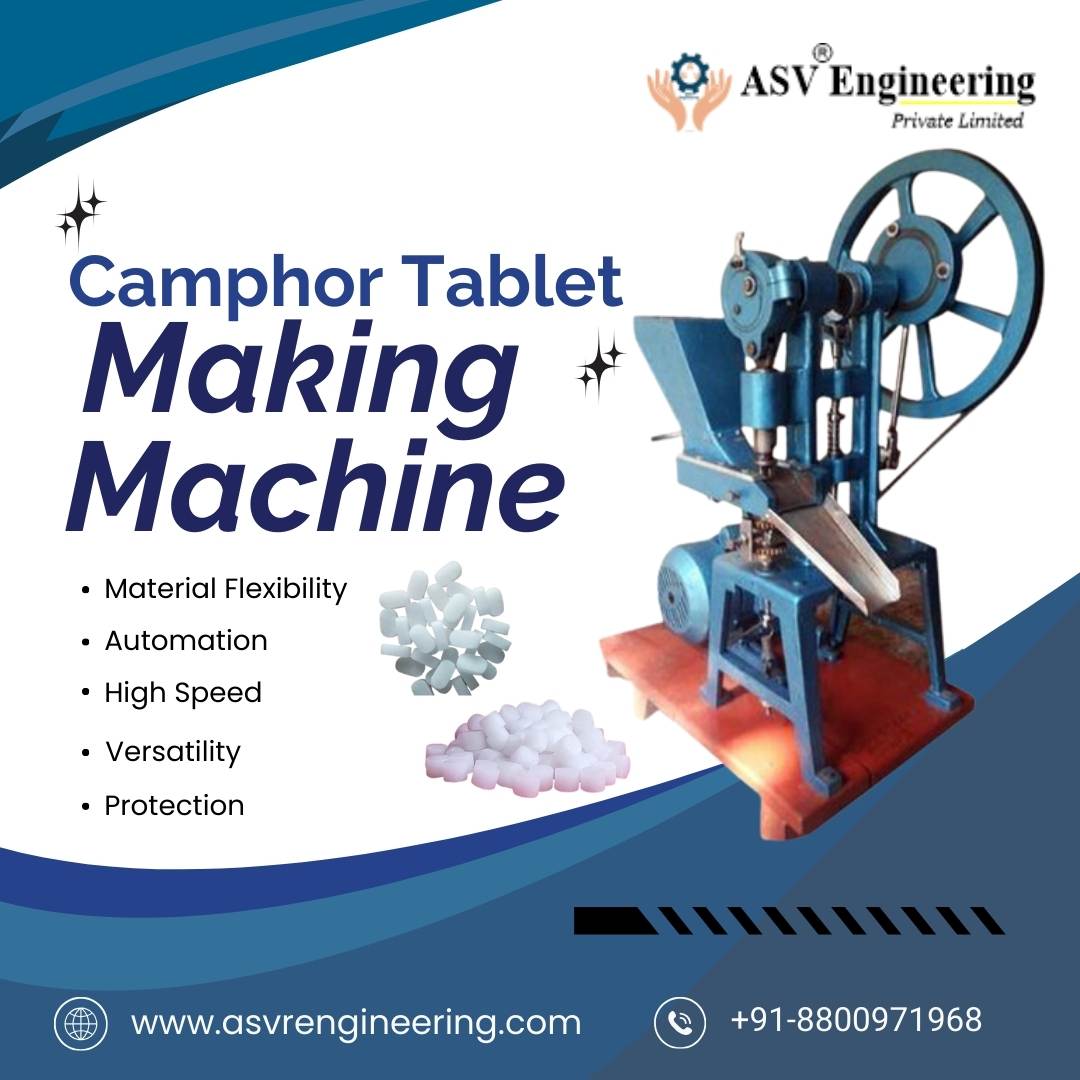 Camphor Tablet Machine Dealers in India | Automatic & Semi-Automatic Models at Best Price