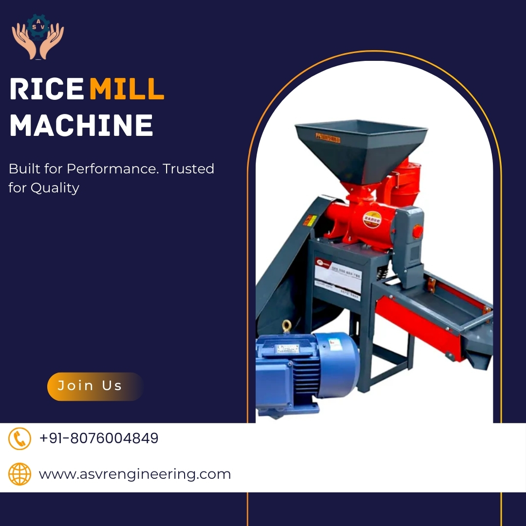 Tractor Operated Rice Mill Machine