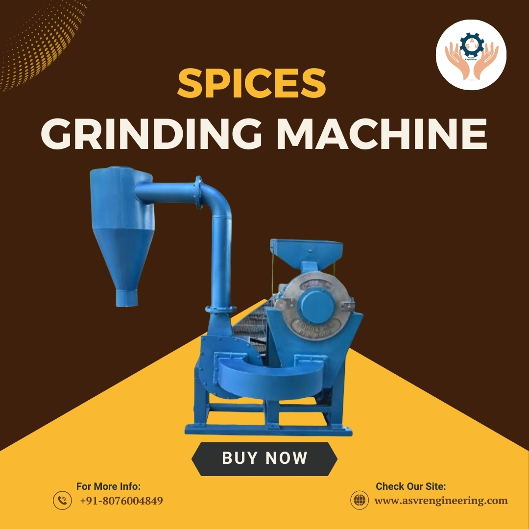 Industrial Spice Grinding Machine for Commercial Masala Processing | Heavy Duty Grinder