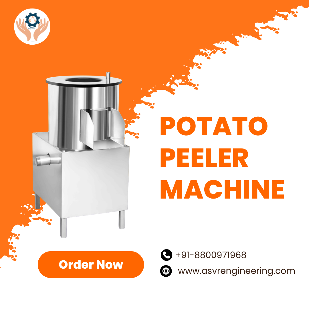 Potato Peeler Machine in India – Stainless Steel, Heavy Duty & Easy to Operate