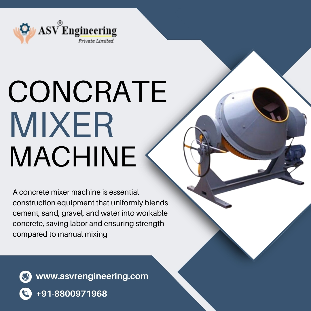Heavy Duty High Performance Concrete Mixer Machine for Construction Projects