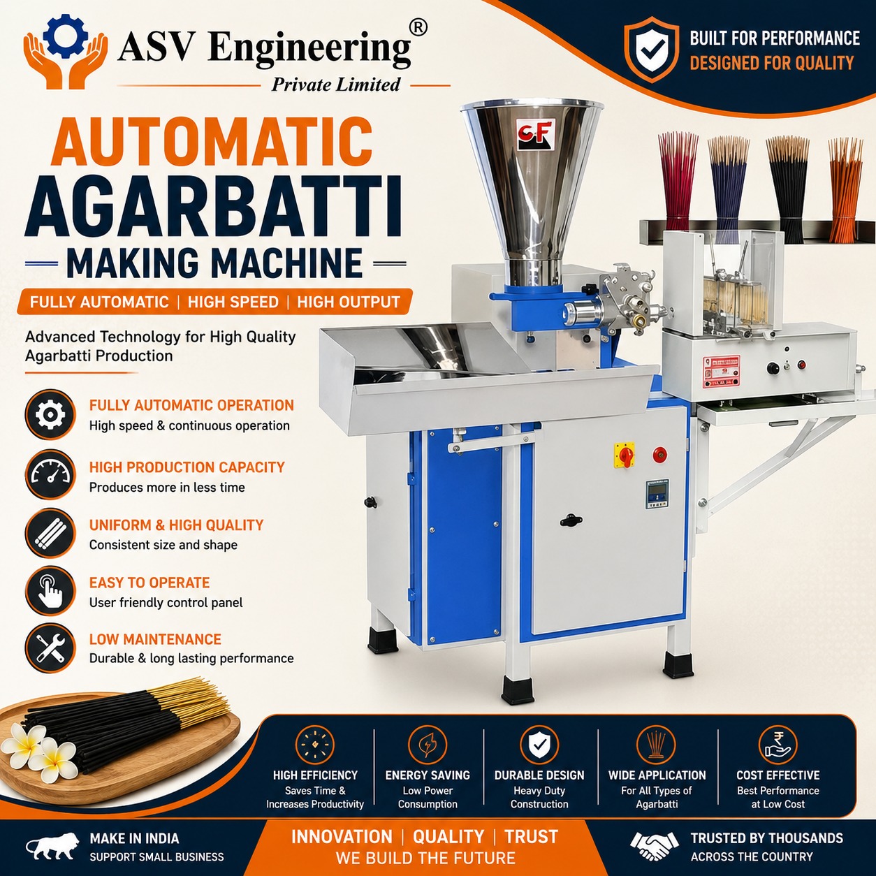 Best-Selling automatic agarbatti making machine Unit for Modern Manufacturing