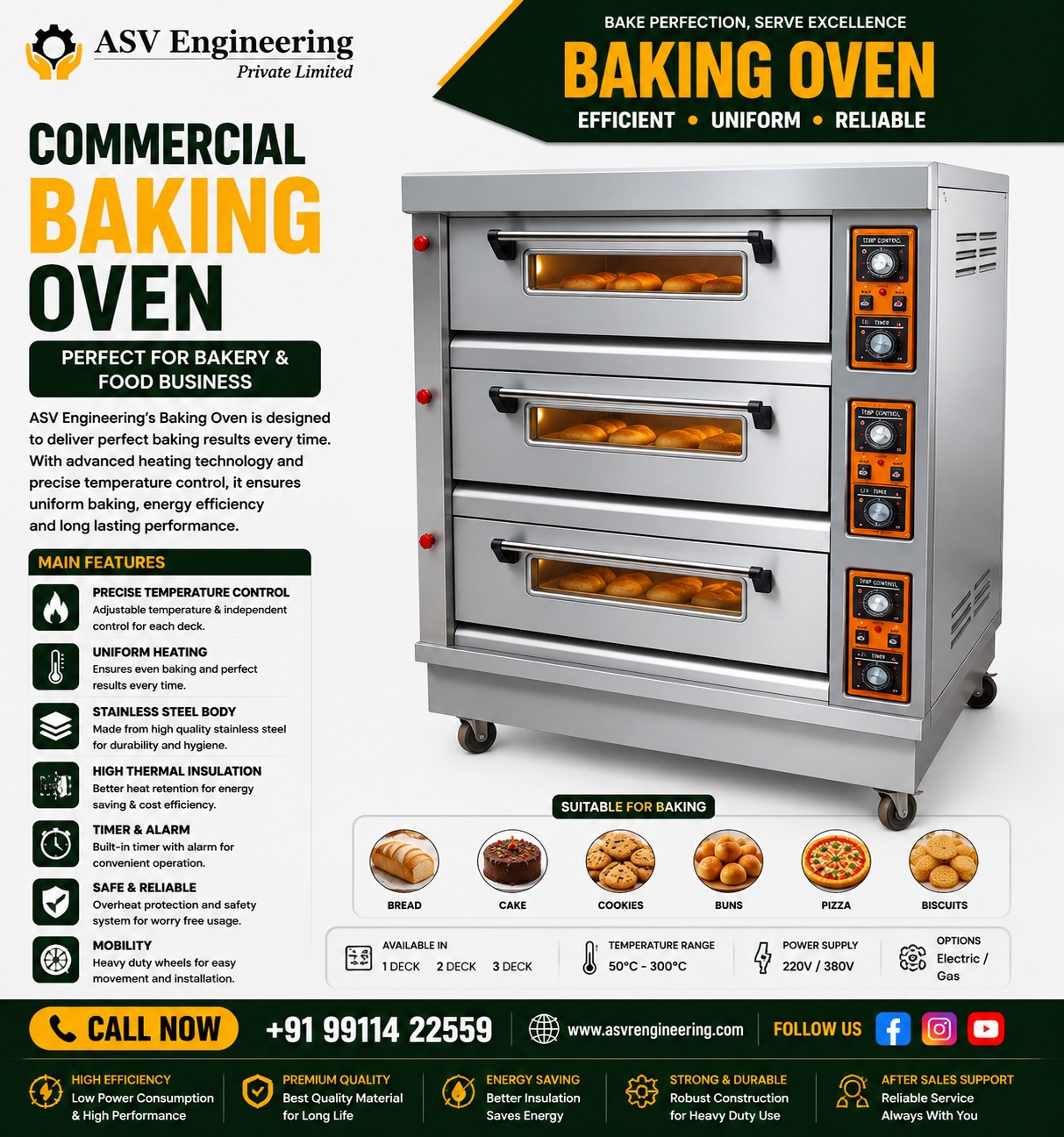 Heavy-Duty Baking Oven Machine Equipment | ASVR Engineering