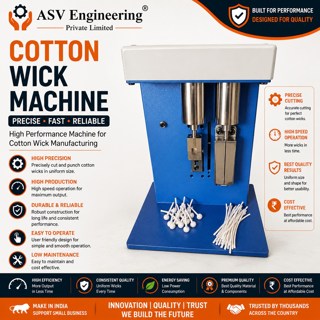 Cotton Wick Machine Unit with Installation in North Barrackpur