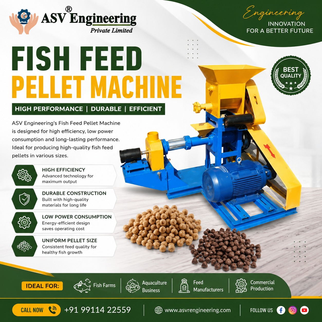 Fish Feed Making Machine System with High Efficiency | ASVR Engineering