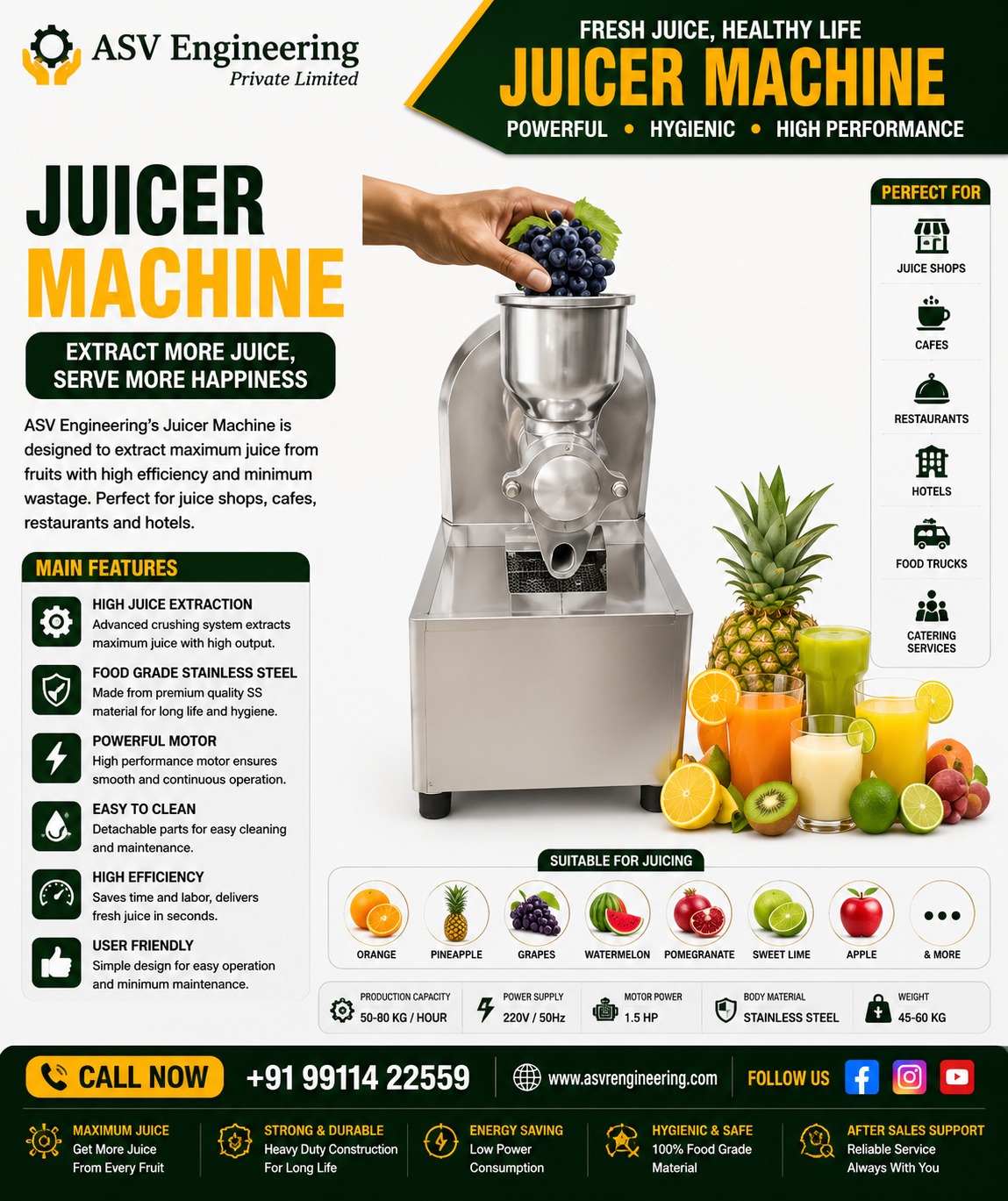 Easy-Install Juicer Machine Unit with Low Operating Cost