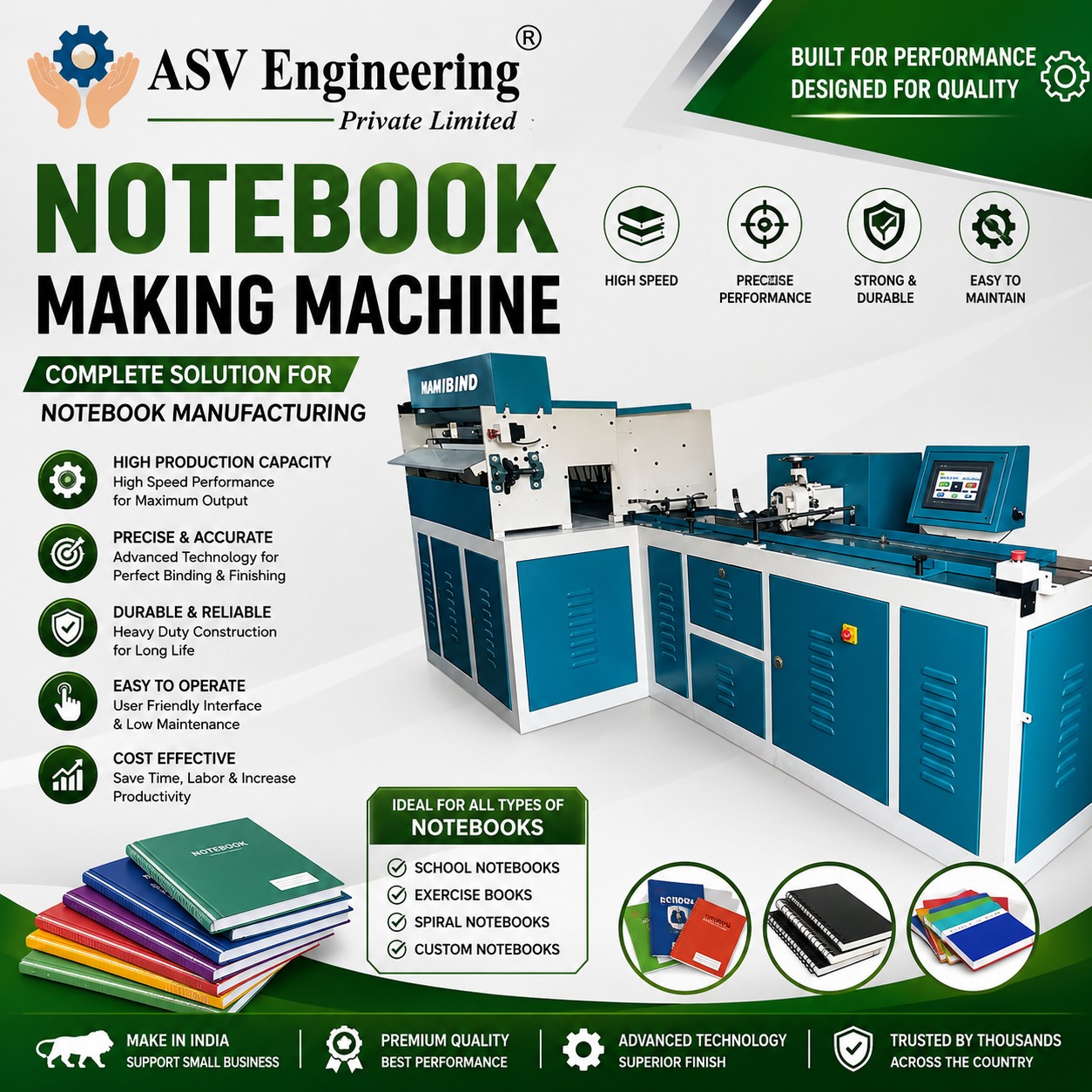 Ideal Notebook Making Machine Unit for Modern Manufacturing