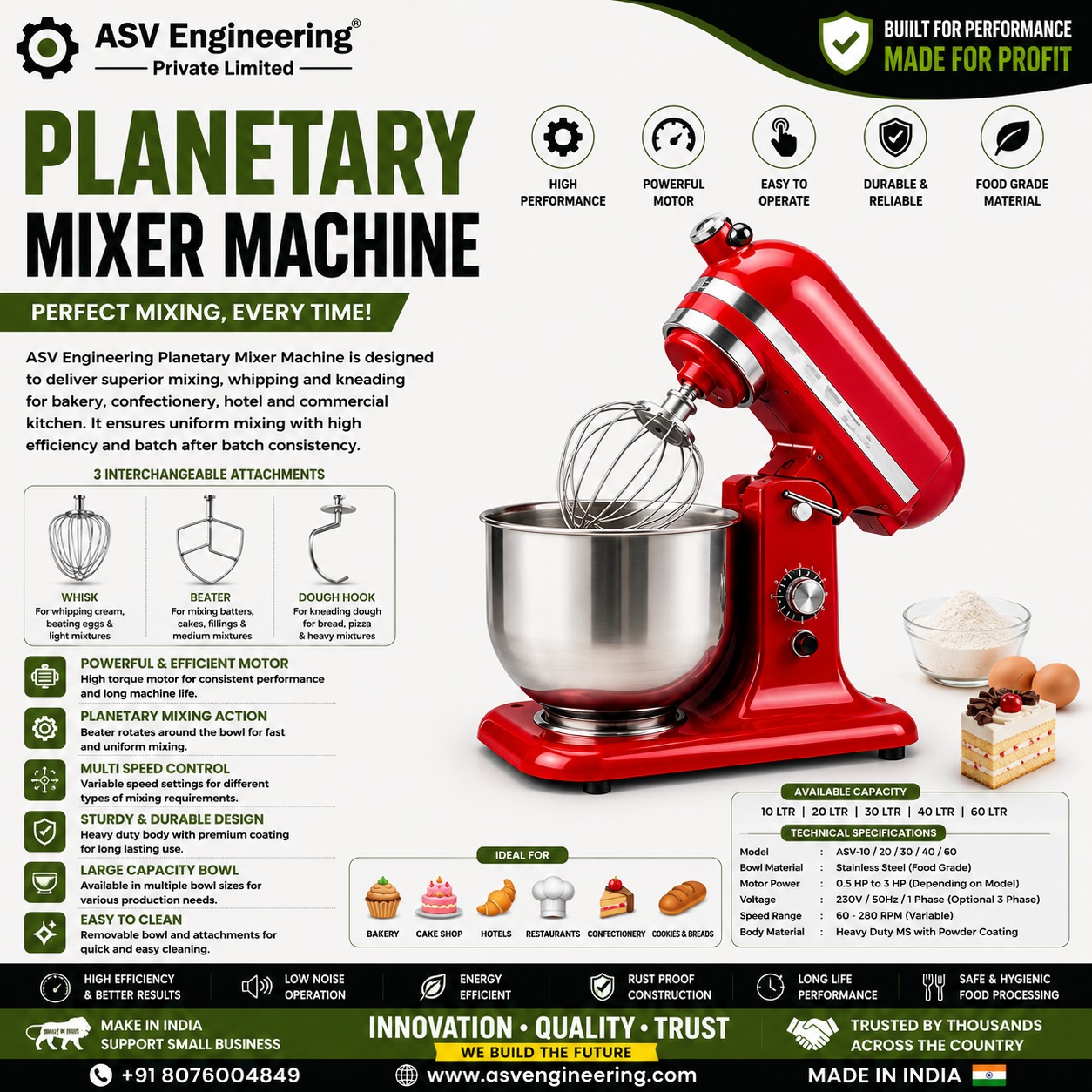Affordable planetary mixer machine Machine in India with Fast Production