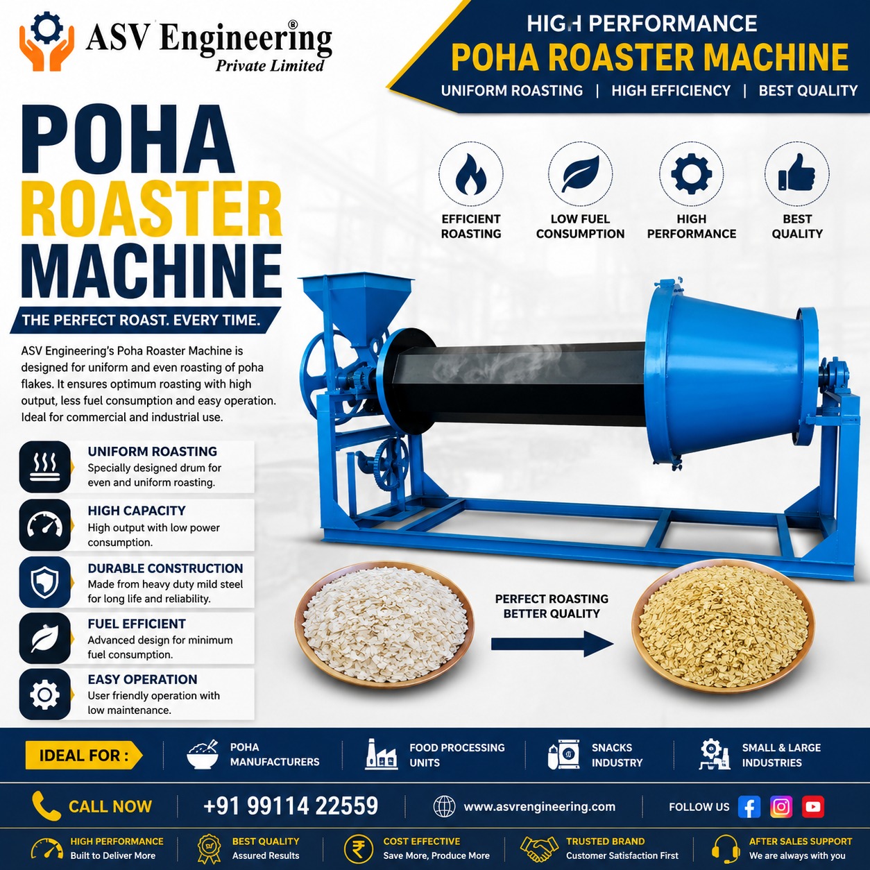 Poha Roaster Machine Machine Dealers in Zunheboto