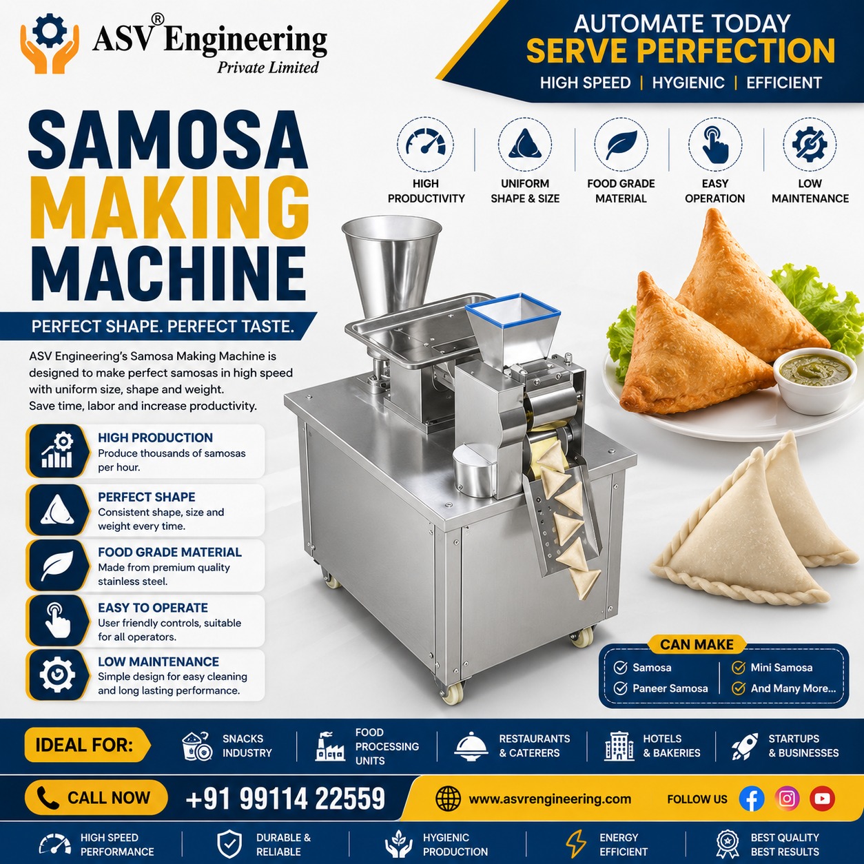 Powerful Samosa Making Machine System with Advanced Features