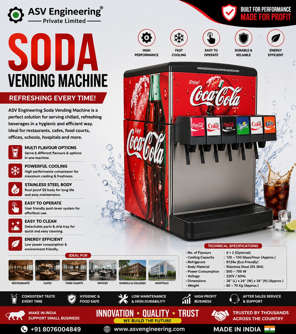 Top-Rated soda vending machine Unit | ASVR Engineering