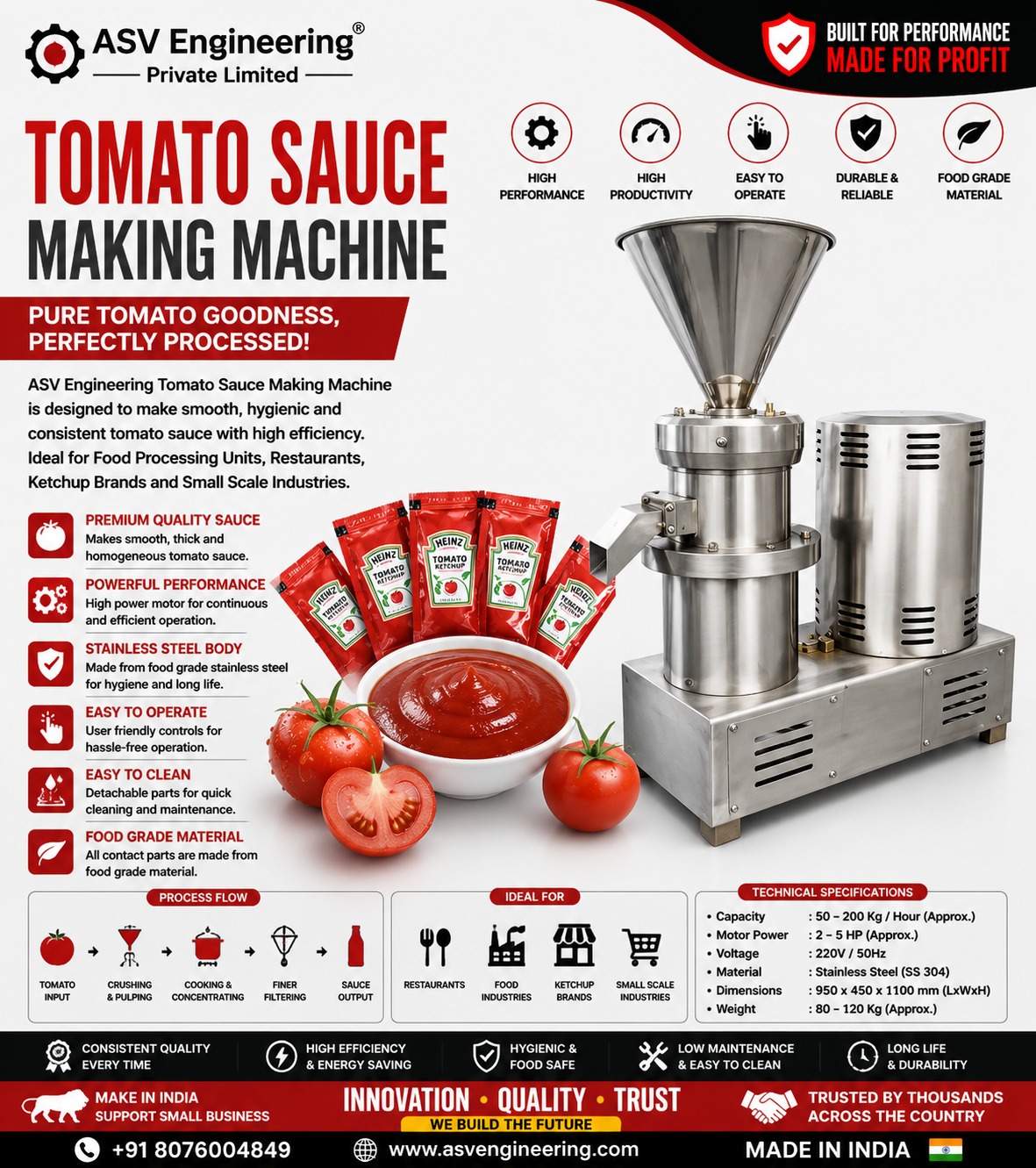 Tomato Sauce Making Machine System at Best Price in Pathankot